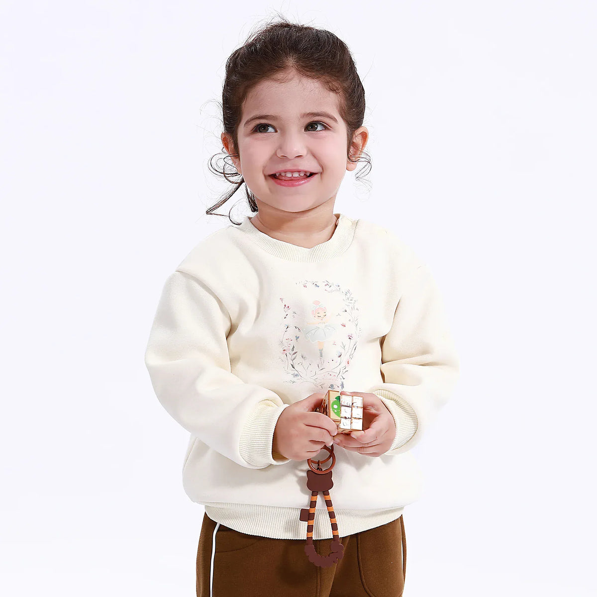 Casual Printed Sweatshirt for Baby girl Image