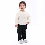 Black Casual Plain Pants for Baby girl Image