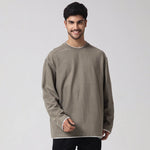 Casual Plain Sweatshirt for Men Image