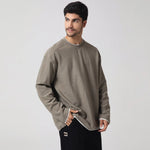Casual Plain Sweatshirt for Men Image