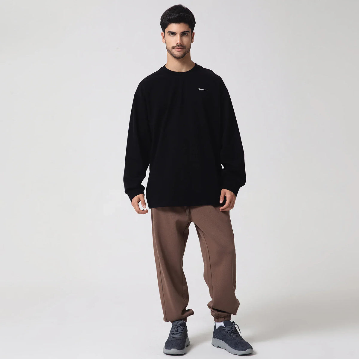 Black Casual Printed Sweatshirt for Men Image