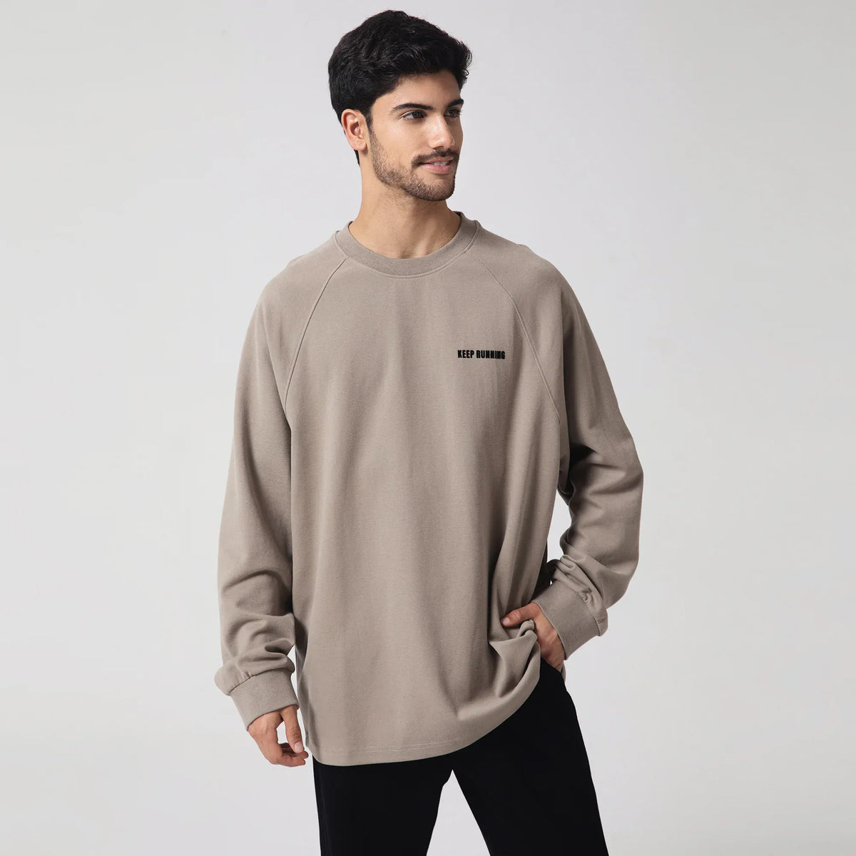 Casual Embroidery Sweatshirt for Men Image