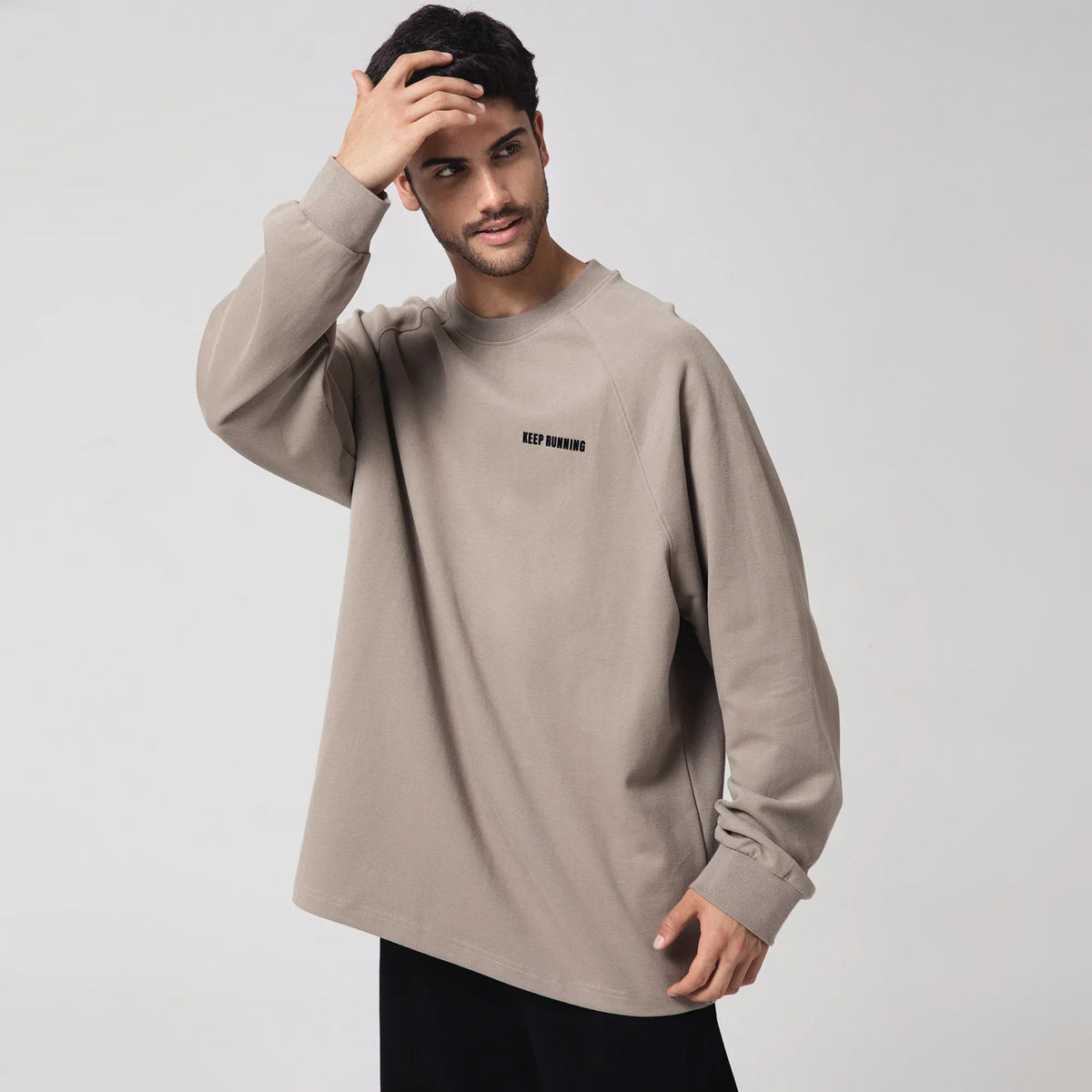 Casual Embroidery Sweatshirt for Men Image