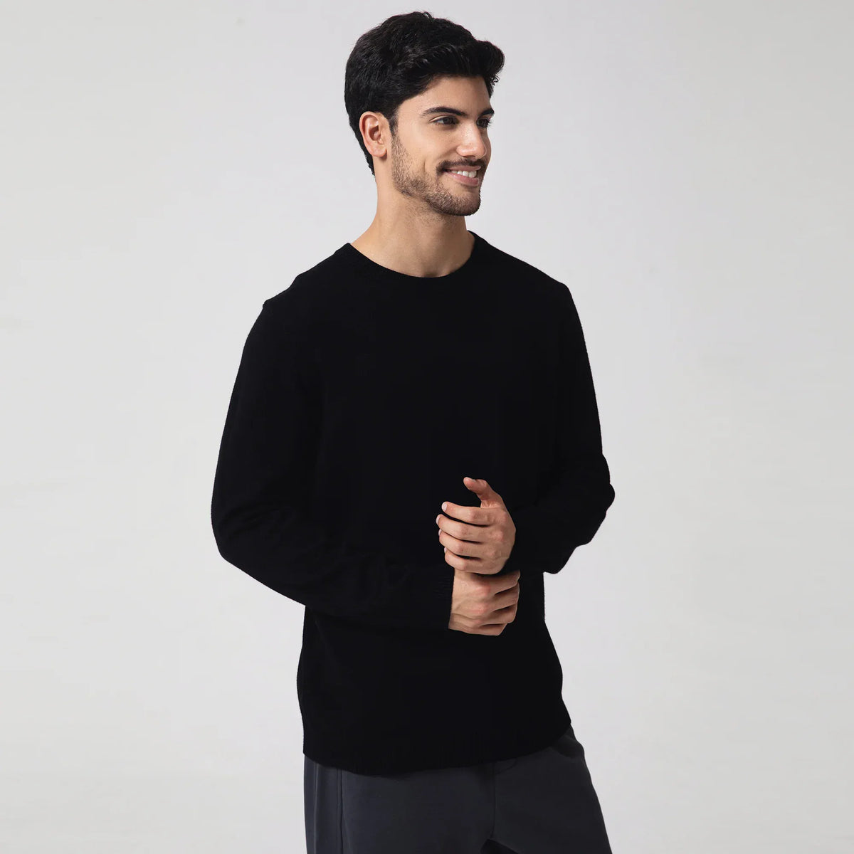 Casual Plain Sweater for Men Image