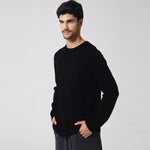 Casual Plain Sweater for Men Image