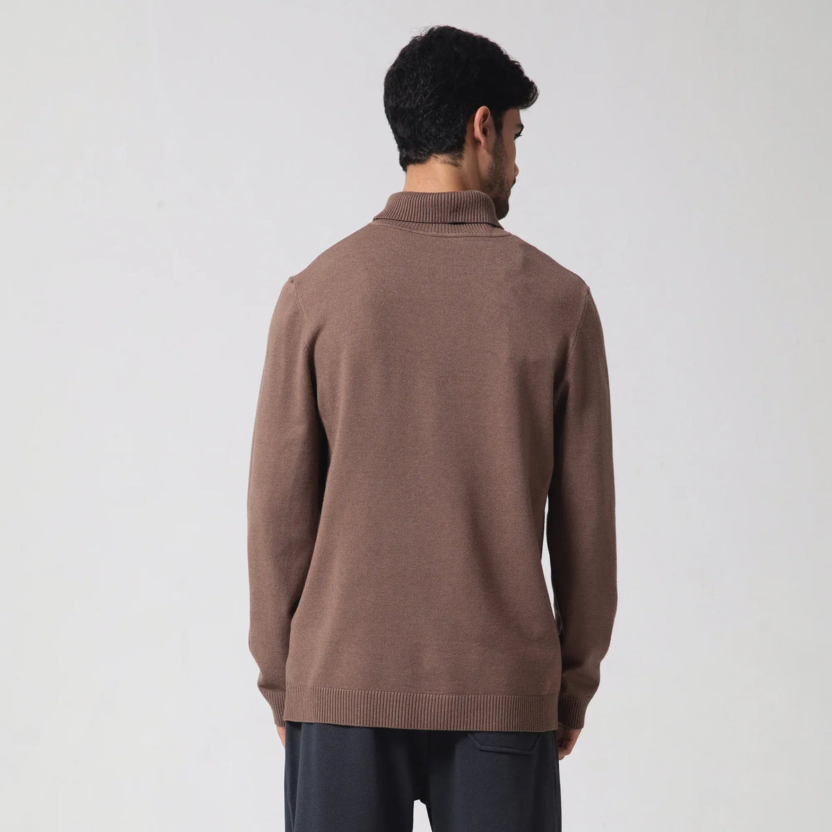 Casual Plain Sweater for Men Image