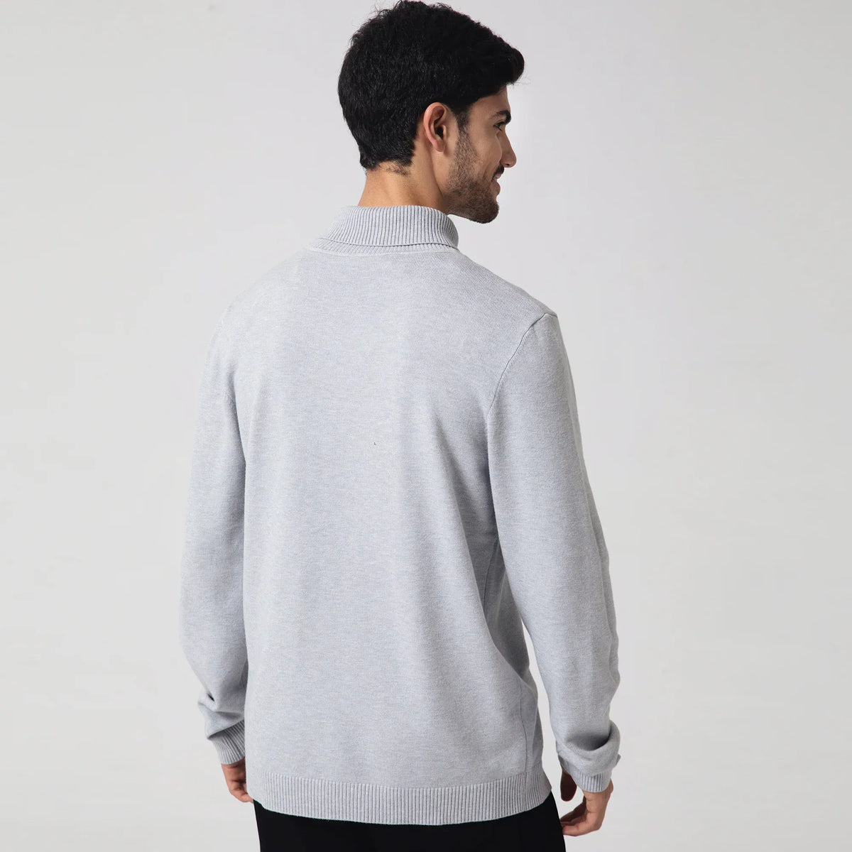 Casual Plain Sweater for Men Image