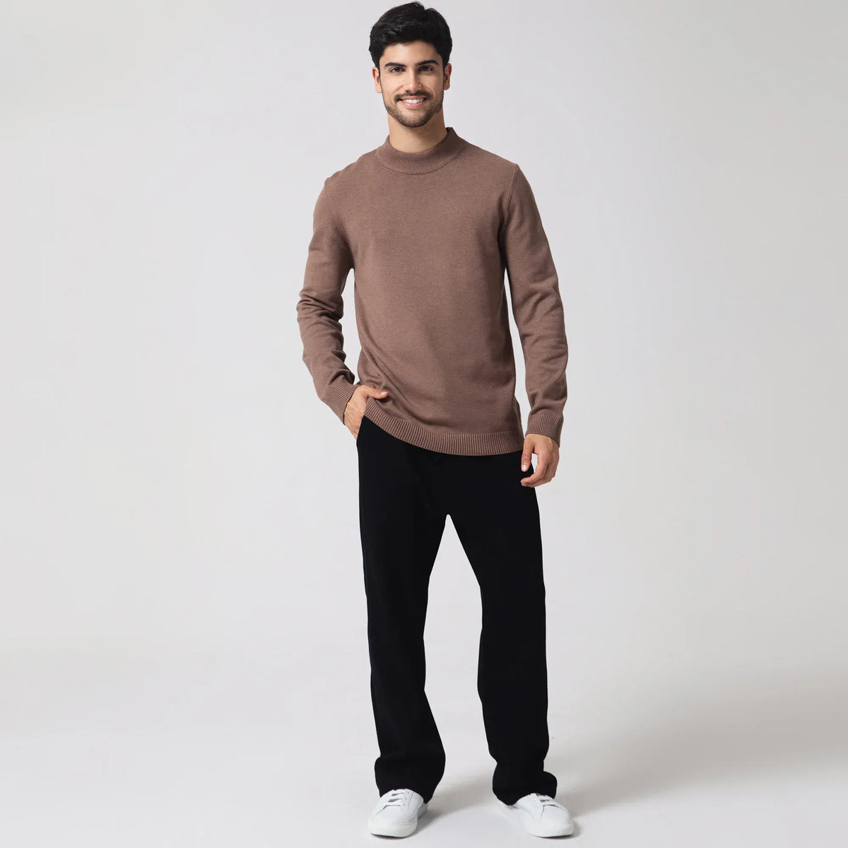 Camel Casual Plain Sweater for Men Image