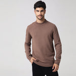 Casual Plain Sweater for Men Image