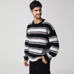 Casual Striped Sweater for Men Image