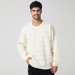 Casual Jacquard Sweater for Men Image