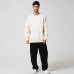 Beige Casual Jacquard Sweater for Men Image