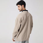 Casual Plain Sweater for Men Image