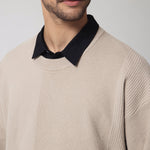 Casual Plain Sweater for Men Image