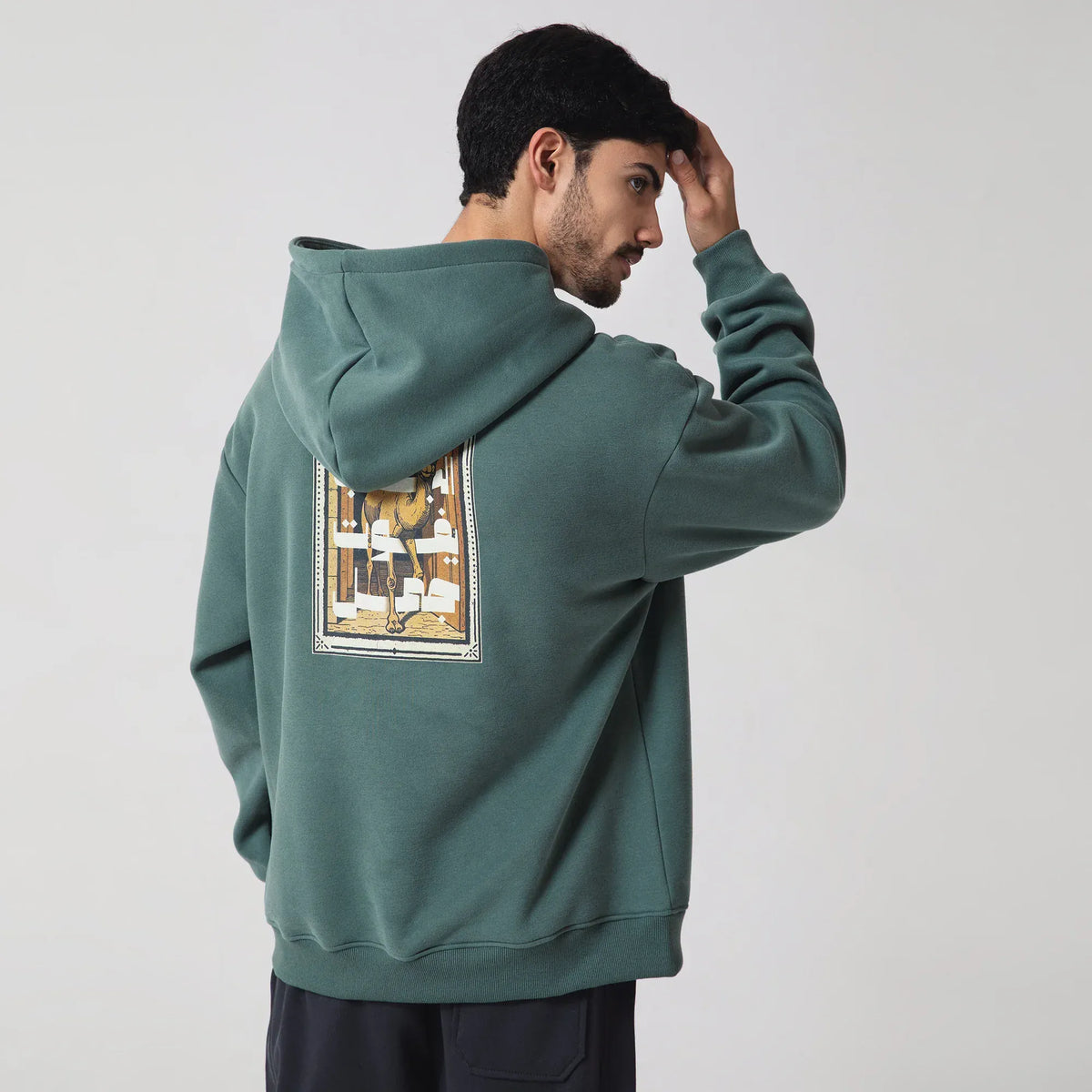 Casual Printed Hoodie for Men Image