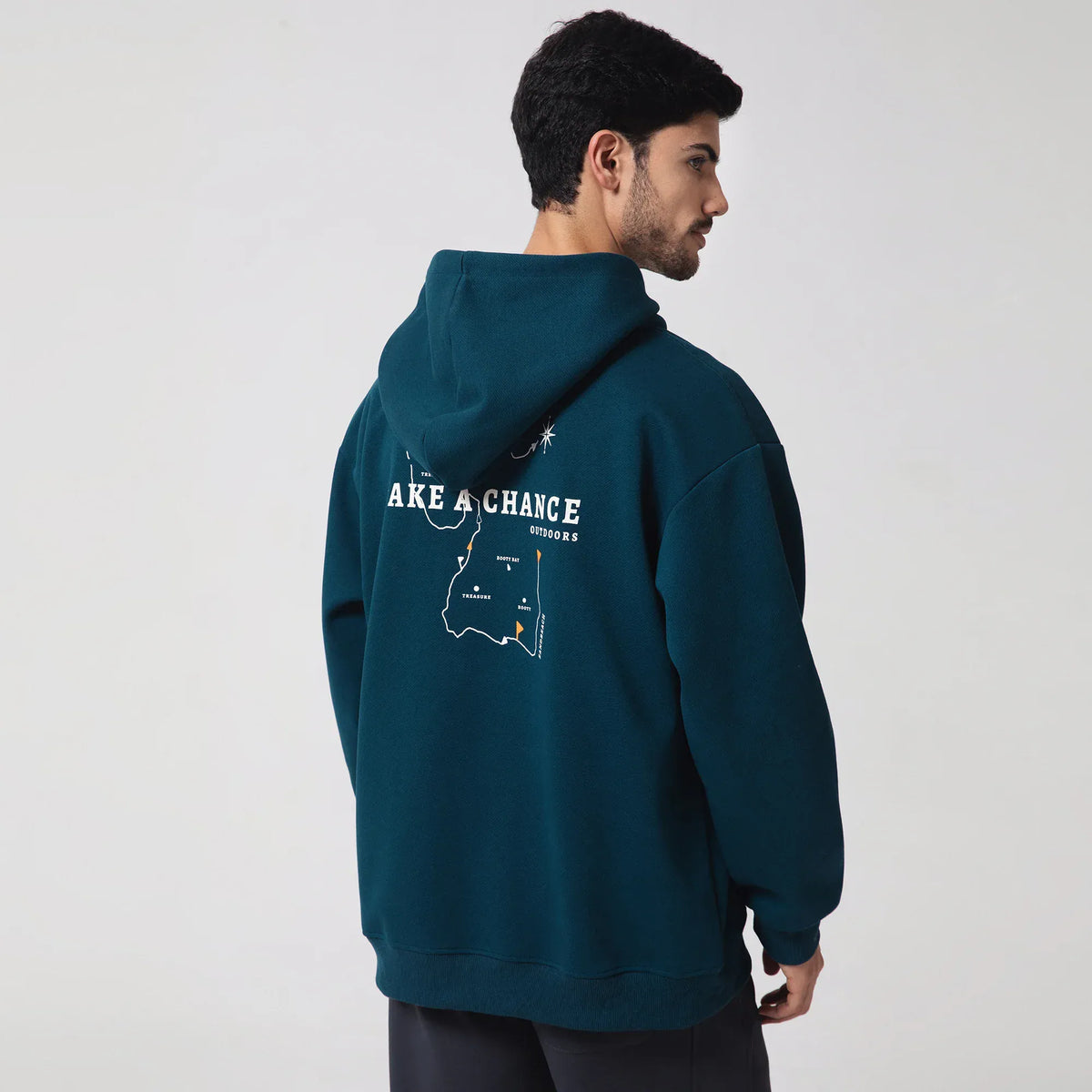 Casual Printed Hoodie for Men Image