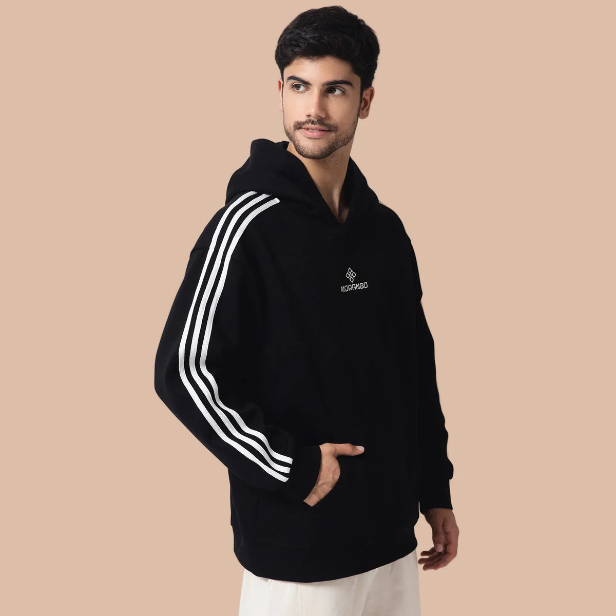Casual Embroidery Hoodie for Men Image