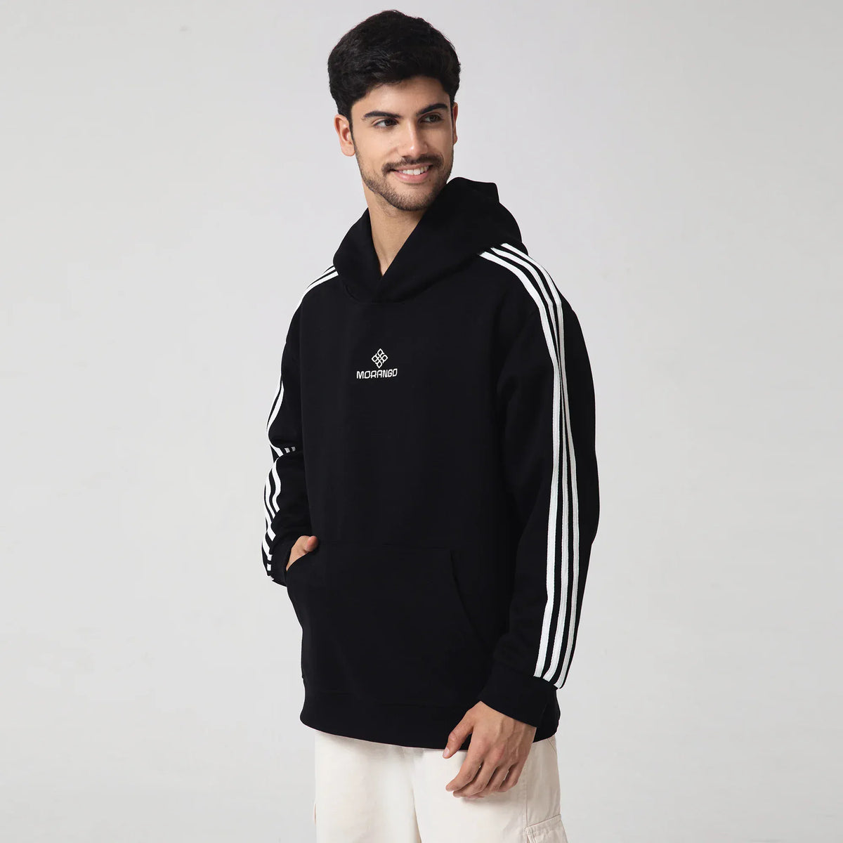 Casual Embroidery Hoodie for Men Image