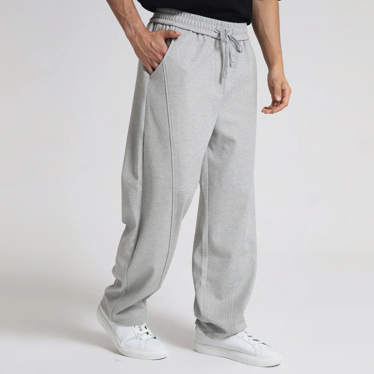 Casual Solid Pants for Men Image