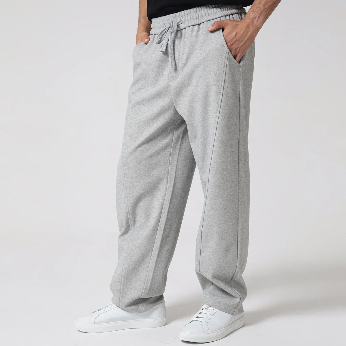 Casual Solid Pants for Men Image