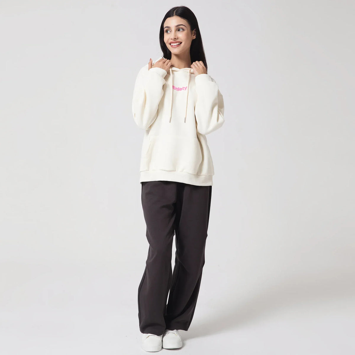 Casual Embroidery Hoodie for Women Image