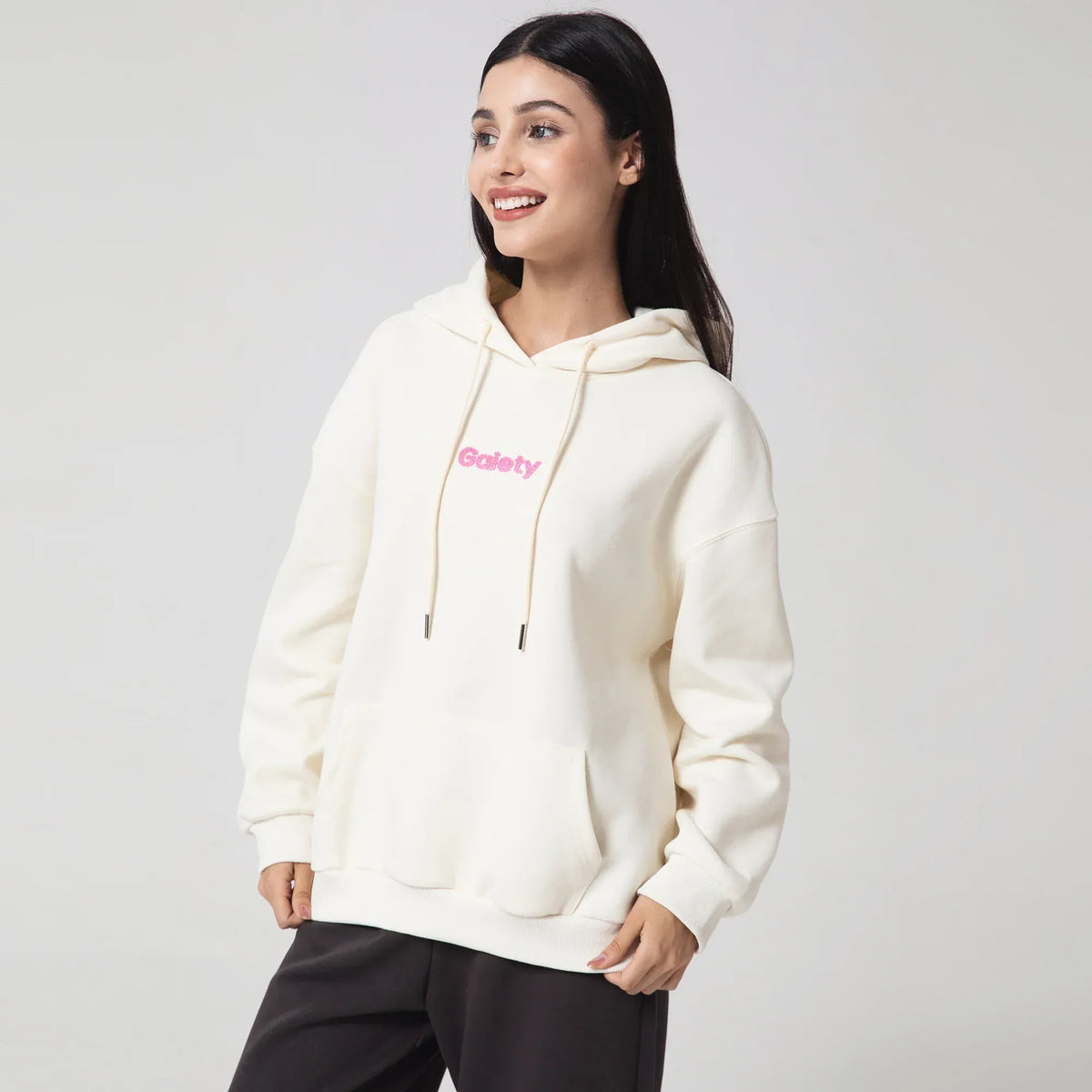 Casual Embroidery Hoodie for Women Image