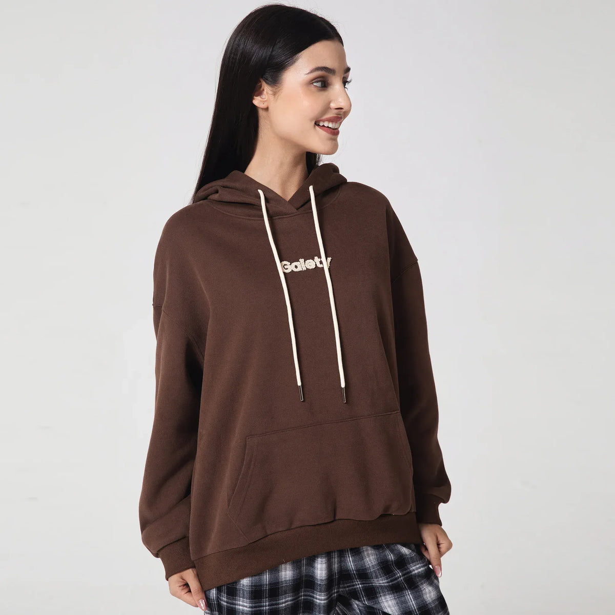 Casual Embroidery Hoodie for Women Image