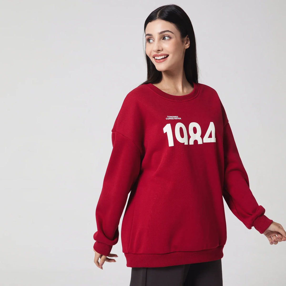 Casual Printed Sweatshirt for Women Image