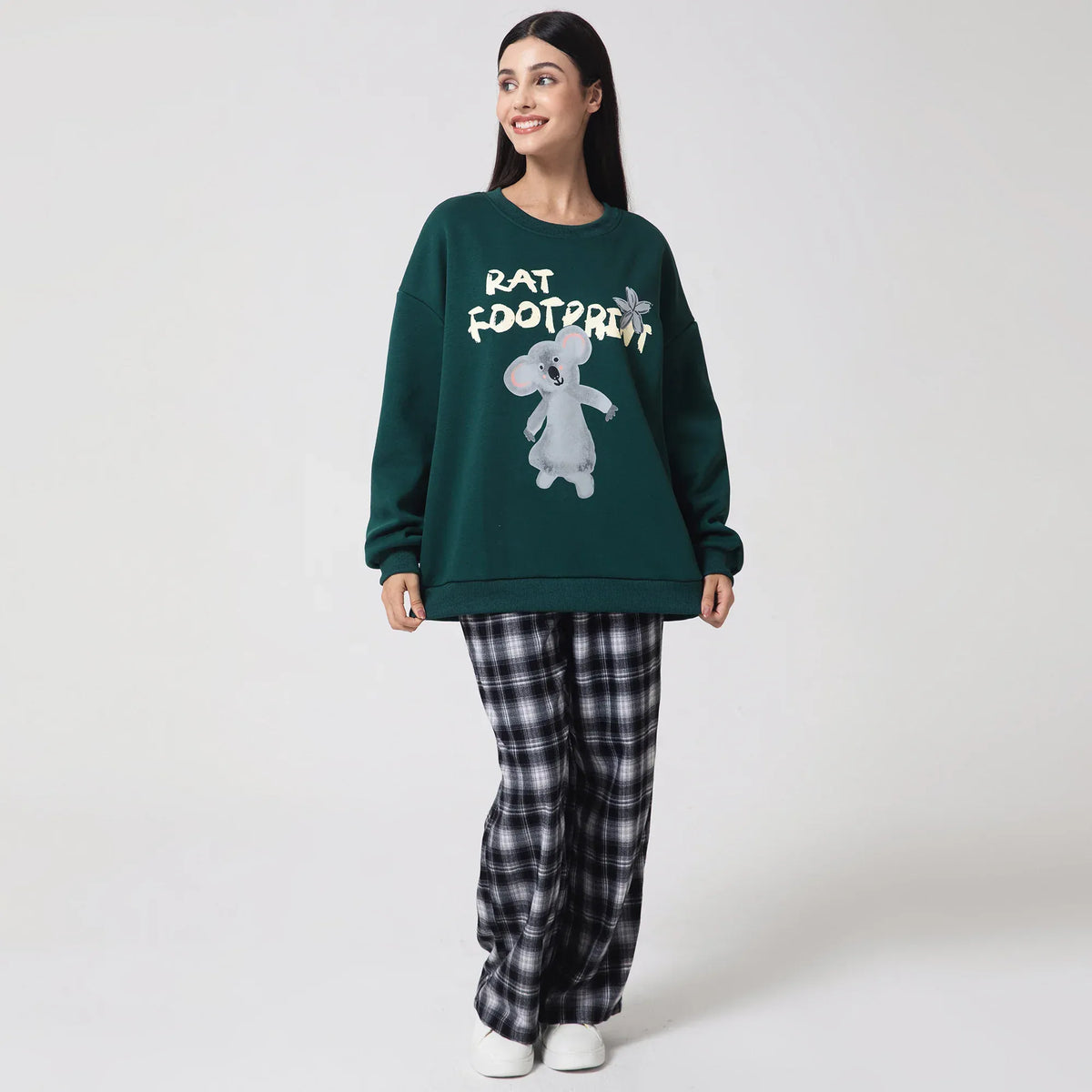 Casual Printed Sweatshirt for Women Image