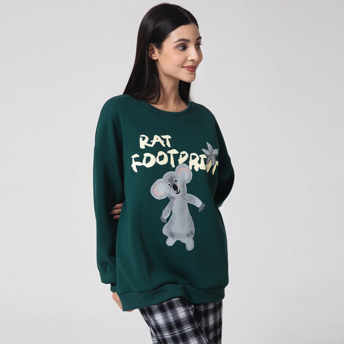 Casual Printed Sweatshirt for Women Image