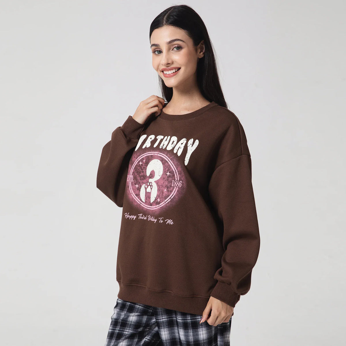 Casual Printed Sweatshirt for Women Image