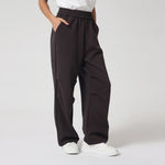 Dark Grey Casual Plain Pants for Women Image