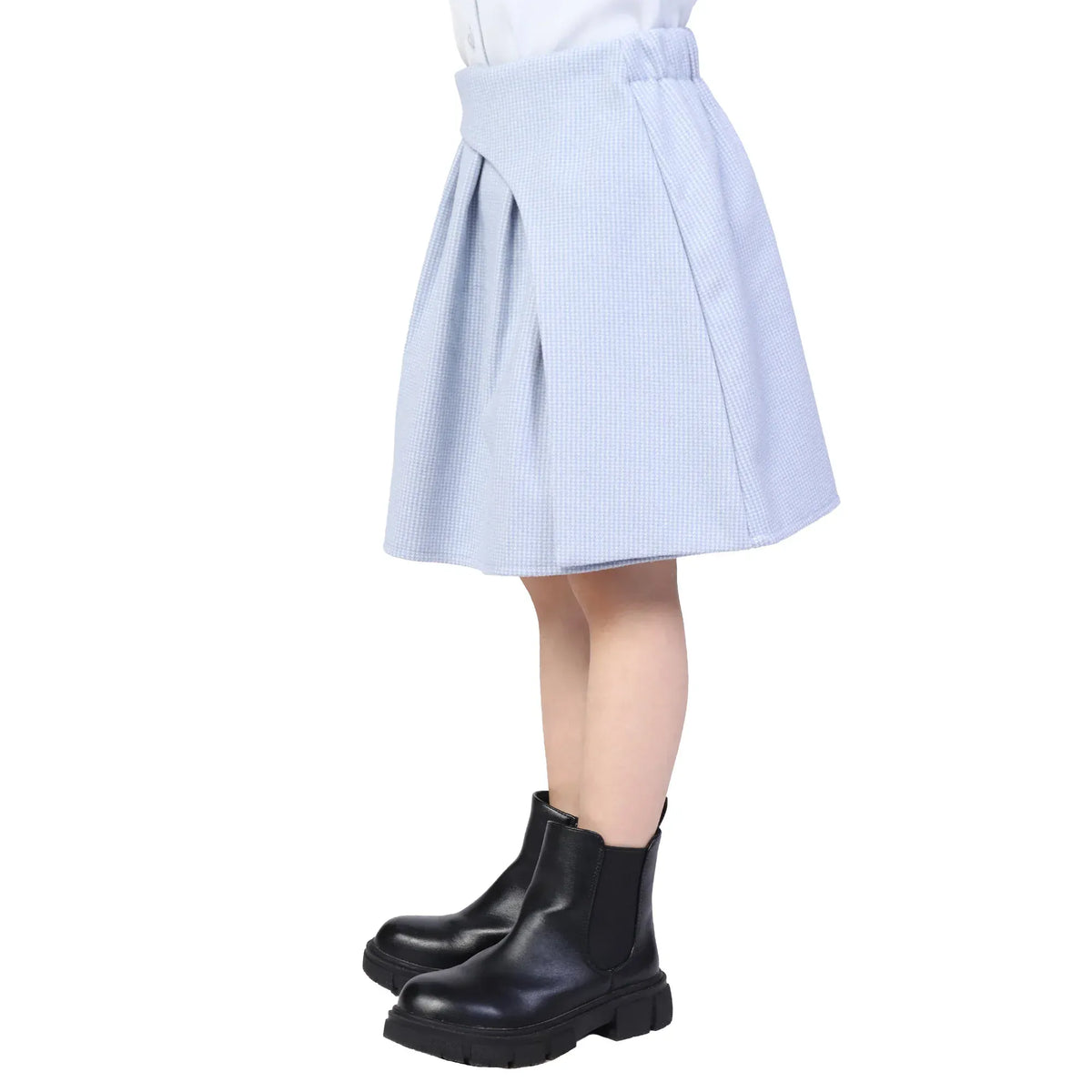 Checked Formal Skirt for Girls Image