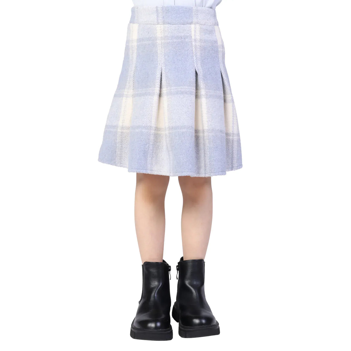 Checked Formal Skirt for Girls Image