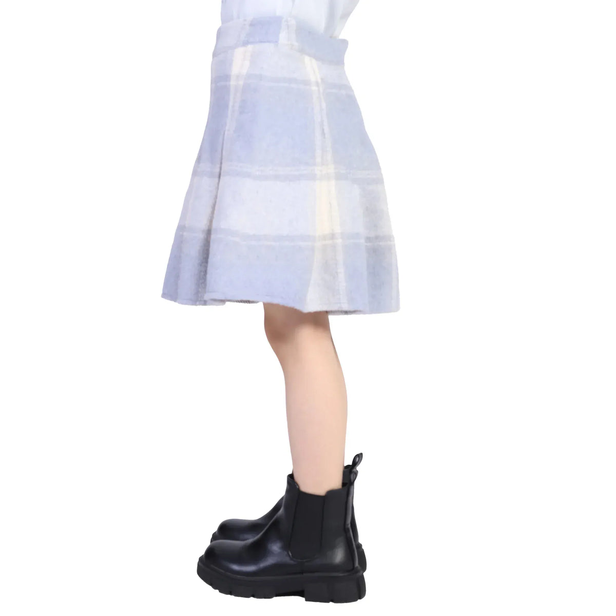 Checked Formal Skirt for Girls Image