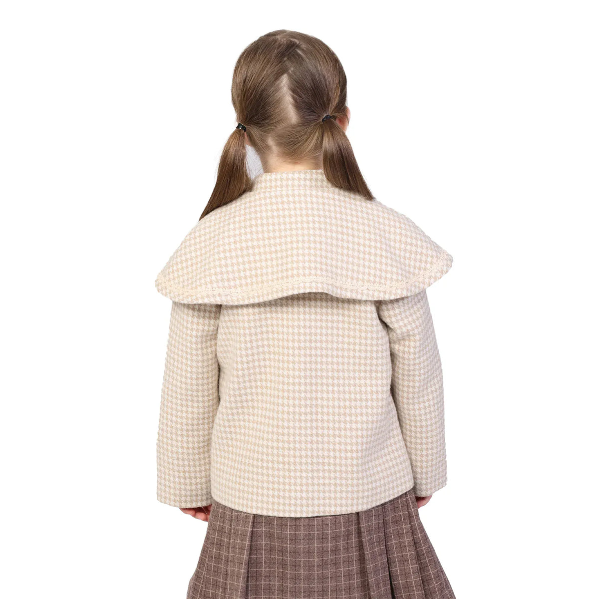 Checked Formal Jacket for Girls Image