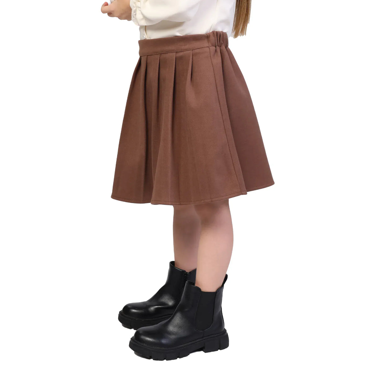 Plain Formal Skirt for Girls Image