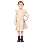 Light Khaki Embroidery Formal Dress for Girls Image