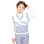 Color-Blocked Formal Waistcoat for Boys Image