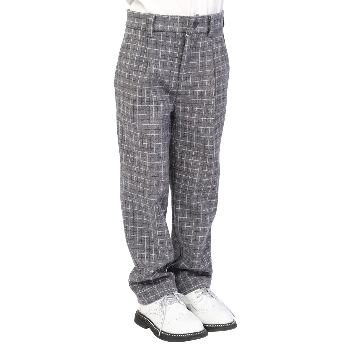 Checked Formal Pants for Boys Image