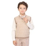 Jacquard Formal Waistcoat for Boys Image