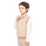 Jacquard Formal Waistcoat for Boys Image