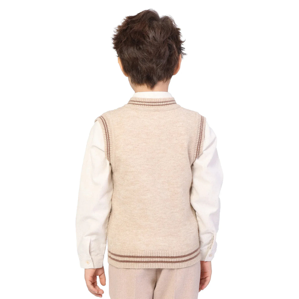 Jacquard Formal Waistcoat for Boys Image