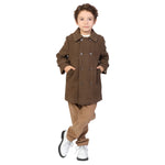 Coffee Solid Formal Jacket for Boys Image