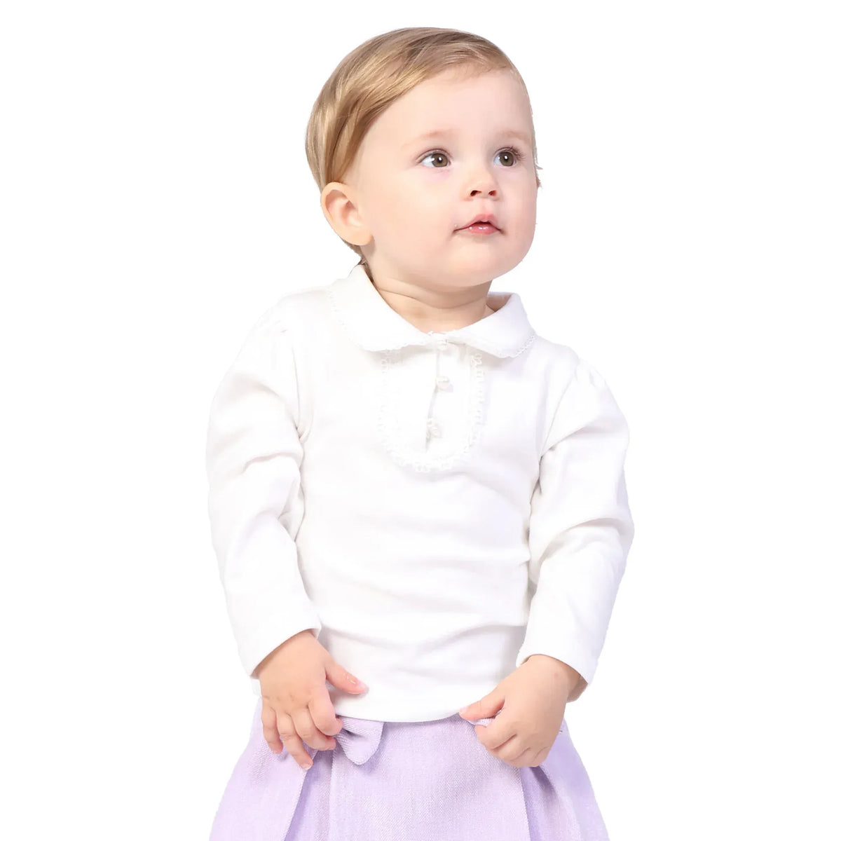 Plain Formal Polo Shirt for Baby girl Image