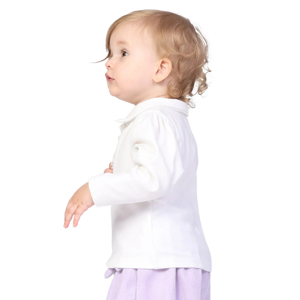 Plain Formal Polo Shirt for Baby girl Image