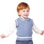 Jacquard Formal Waistcoat for Baby boy Image