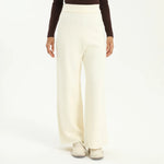 Beige Elegant Plain Pants for Women Image