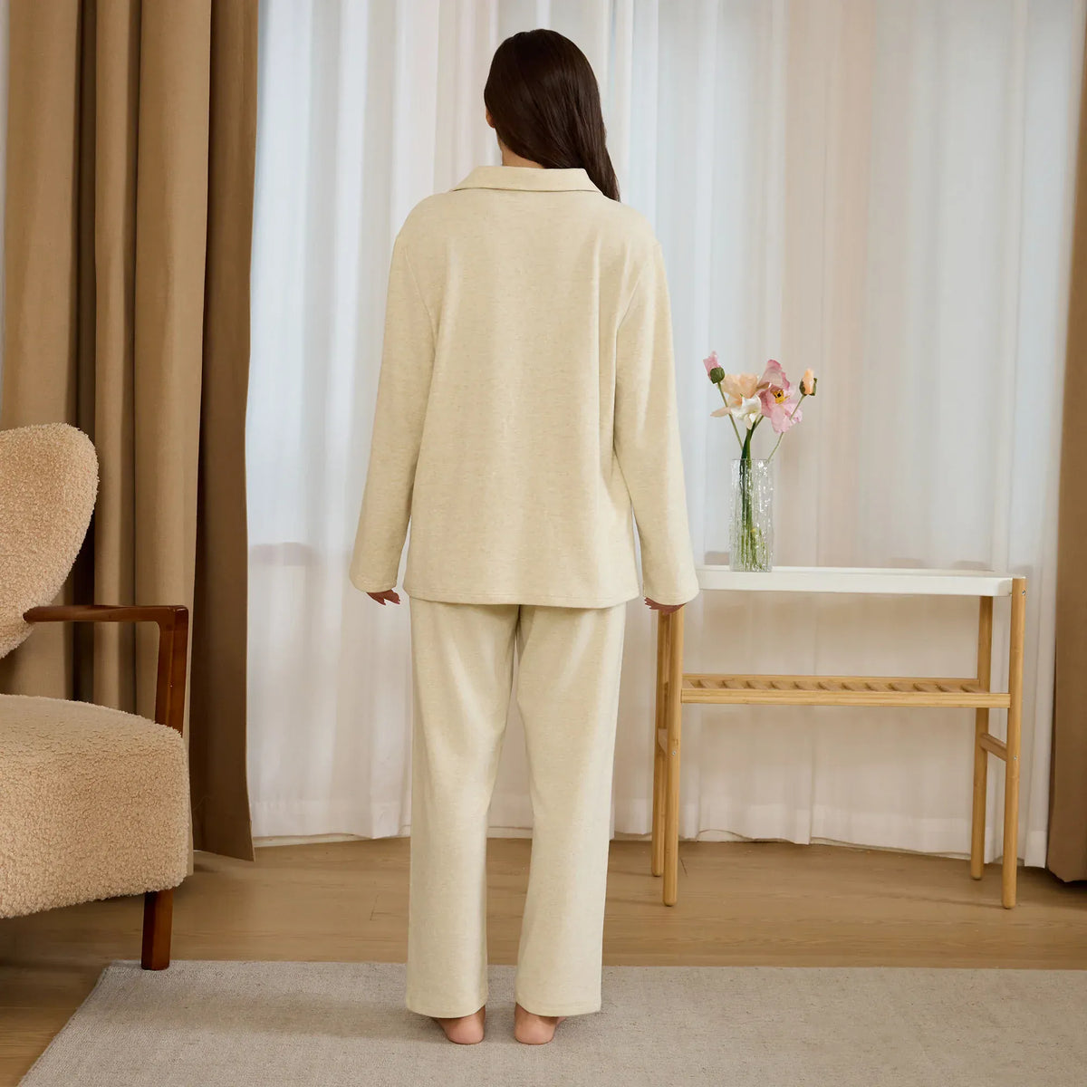 Solid Pajama Set-2Pc for Women Image