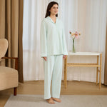 Color-Blocked Pajama Set-2Pc for Women Image